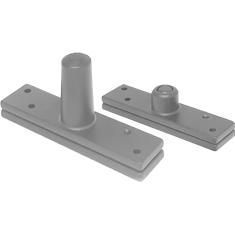 Dobradiça Pivotante Alumínio C/ Esfera  até 250 KG Preta  - 53015