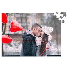 CustomGiftShop Quebra-cabeça personalizado de fotos imagem de texto personalizado 300/500/1000 peças estilo moderno para adultos crianças para amigos da família entes queridos