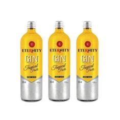 Kit Gin Eternity Tropical Fruits - Gin Doce 950ml 3 unidades
