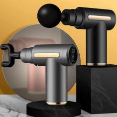 Massageador percussão, relaxamento corporal, LED, 4 cabeças - Home Goo