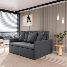 Sofá Retrátil e Reclinável 3 Lugares 180cm Dália CabeCasa MadeiraOrigi