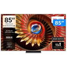 Smart TV 85" TCL 4K UHD Mini LED C8K 85C8K Google TV 2025, 85"