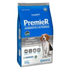 Ração Premier Light Ambientes Internos Cães Adultos Raças Pequenas Frango e Salmão 12,0 kg