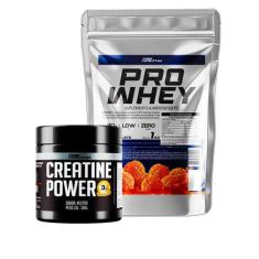 Whey Protein Concentrado Refil 1Kg + Creatina Power 300g - Pro Healthy