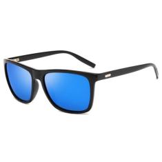 Óculos de Sol Quadrado Unissex com Lente Polarizada e Proteção UV400 -