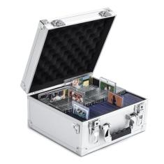 HEWEI WORKS Estojos colecionáveis para cartões colecionáveis, caixa de armazenamento Toploaders, armário rígido de armazenamento de cartões magnéticos, caixa de armazenamento para colecionador