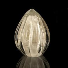 Vaso Pinha Em Cristal Murano Pérola - São Marcos