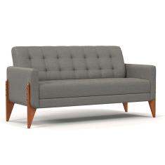 sofá 3 lugares brooklin linho cimento 230 cm