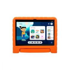 Tablet Infantil Kid Pad Laranja com Controle Parental 6GB de RAM + 128GB + Tela 10.1 pol + Case - Octa Core - NB425