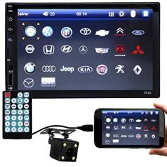 Central Multimídia Mp5 2 Din Espelhamento Android Ios Câmera Ré Bluetooth Usb Sd Aux