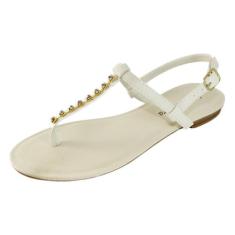 Rasteira Luiza Sobreira Off White Strass Mod. 2044, 37