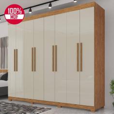 Guarda-Roupa de Casal 100% MDF 8 Portas 4 Gavetas Itália  - Tudo de Móveis