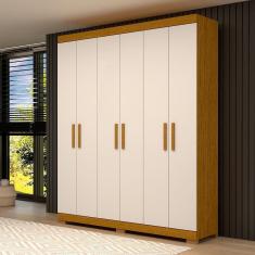 Guarda-Roupa Casal Canadá 6 Portas Linhamobília
