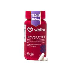 Resveratrol 165mg com Biotina, Licopeno e Proantocianidinas - Suporte de Saúde Cardíaca e Antienvelhecimento - 30 Cápsulas Vhita