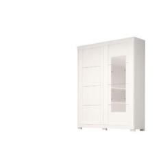 Guarda Roupa C/Espelho Helena 2pts Branco ACP Móveis 100%MDF