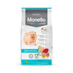 Ração Monello para Cães Filhotes de Porte Pequeno Sabor Frango, Carne 