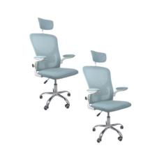 Kit 2 Cadeiras de Escritório Diretor Oficial Vegas com Apoio - Oficial