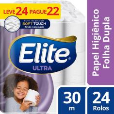 Papel Higienico Folha Dupla Elite 24 Rolos Promoção
