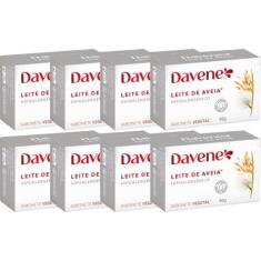 8UN Sabonete Vegetal Leite Aveia Hipoalergenico 90g Davene