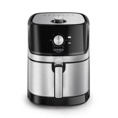 Fritadeira Air Fryer Dako Analógica 5L 1700W Preto Com Inox 110V