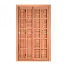 Kit Porta de Madeira Veneziana 216cmx180cmx14cm PE521 Esel