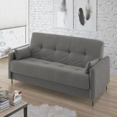 Sofá Cama Jazz 2 Lugares 195cm X 90cm X 90cm Cinza