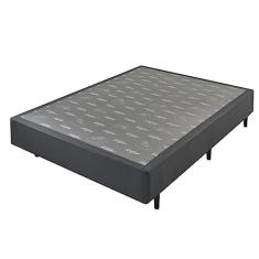 Base Box Somiê Casal Linho Uni Ecoflex 37x138x188cm Cinza/grafite