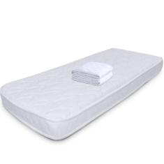 Colchão Mini Cama Montessoriana Infantil Baixo Antialérgico + Protetor Capa Para Colchão Impermeável 68x148x8cm - bf Colchões