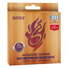 Encordoamento violao solez SLAB11 brass 0.011