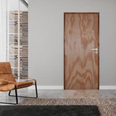 Kit Porta de Madeira 210x70cm Batente 11cm Fechadura Stilo Rodam