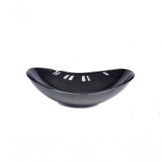 Cuba de Vidro Oval 55cm Preta