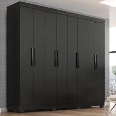 Guarda Roupa Casal Lisboa 8 Portas 4 Gavs Com Pés - Tonielque Móveis, 