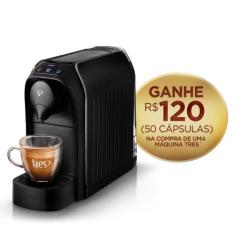 Cafeteira Espresso Passione Preta Automática - TRES 3 Corações, 110V