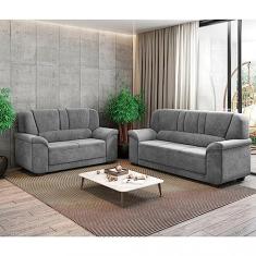 Conjunto Sofá 3 e 2 Lugares Paris Sued Flash