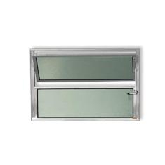 Janela Basculante de Alumínio 50x50cm com Vidro Boreal Anodizado Plus Brimak Brilhante