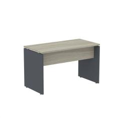 Mesa para Escritório Retangular 120cmx60cm P25 Nogueira Casablanca/Branco