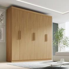 Guarda-Roupa Fenix 06 Portas de Bater 06 Gavetas Cinamomo