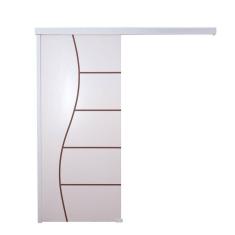 Porta De Correr Branco Prime Frisada F07 210x70