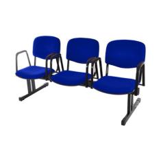 Cadeira Em Longarina Para Auditórios Linha Hotel Azul