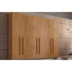 Guarda Roupa 6 Portas e 6 Gavetas Pernambuco Naturale - Rufato