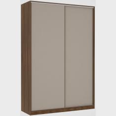 Guarda Roupa Solteiro 2 Portas de Correr 3 Gavetas Prime Plus 159 cm Luciane Móveis