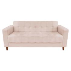 Sofá 3 Lugares Arezzo Suede Bege