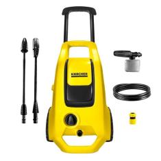 Lavadora De Pressão Karcher K3 Force Turbo 1815psi C/ Rodas Alça E Canhão De Espuma Preto 220v