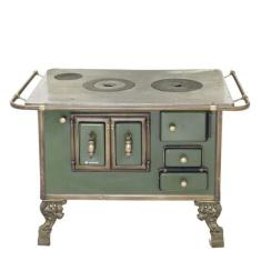 Fogão a Lenha Barroco Venâncio sem Tampa 03 Verde