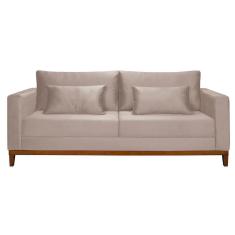 Sofá 3 Lugares Bahamas Suede Areia 200 cm