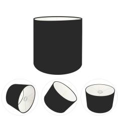 Cúpula Abajur Cilíndrica Cp-8005 Ø18x18cm Preto