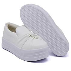 Tênis Dk Uze Shoes Slip On Casual Calce Facil Nó frontal Feminino-Feminino