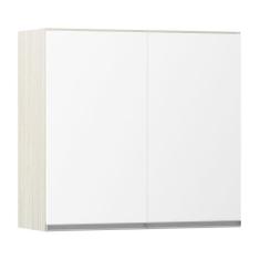 Armário Luciane 80cm 2 Portas Lis Legno Crema C/Branco