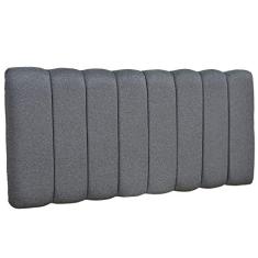 Cabeceira Cama Box Painel Casal 160 cm Dubai W01 Linho Chumbo - Lyam Decor