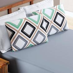 Jogo De Cama Malha Casal Quality 03 Peças - Harmony